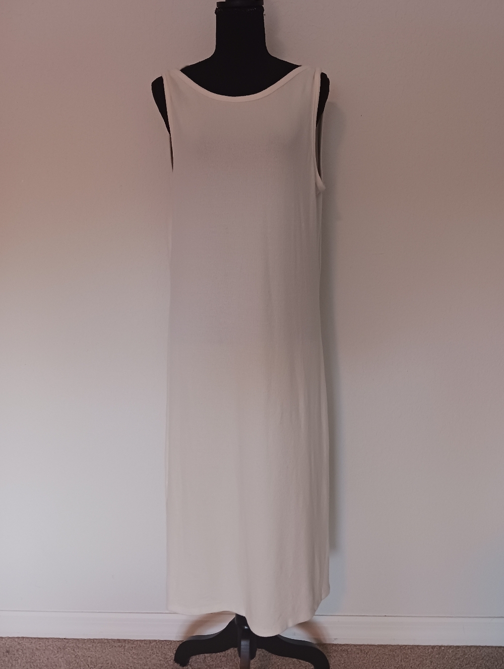 Beautiful White Lightweight Sweater Dress Size L EUC
